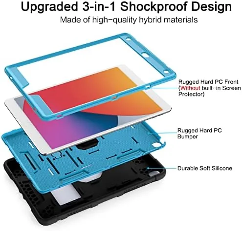 The Azzsy Case for iPad 9th Generation/iPad 8th Generation/iPad 7th Generation compared in context