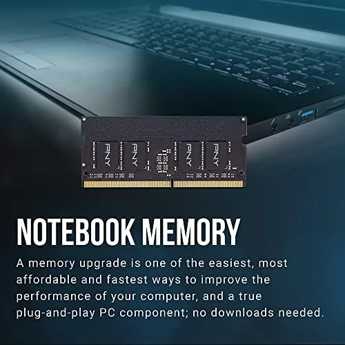 The laptop reporting 16GB of memory at 3200 MHz in the system settings