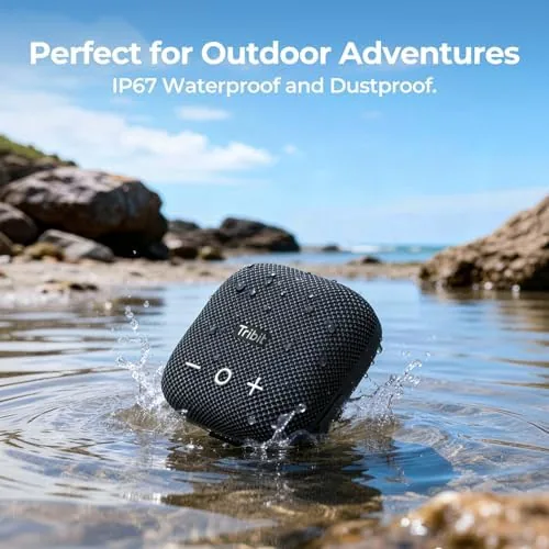 Tribit StormBox Micro 2 unboxing with the speaker, strap, and USB-C cable