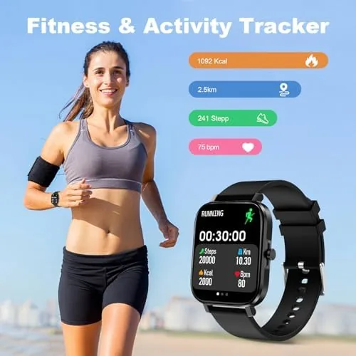 Close look at the Smart Watch for Men Women SmartWatch 1.83" for iPhone Samsung build quality