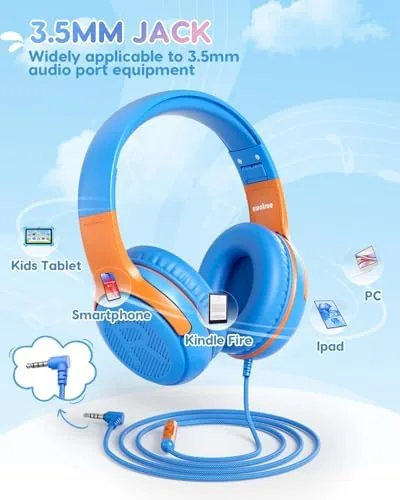The awatrue AT2 Kids Headphones for School with Mic, 85/94dB Safe compared in context