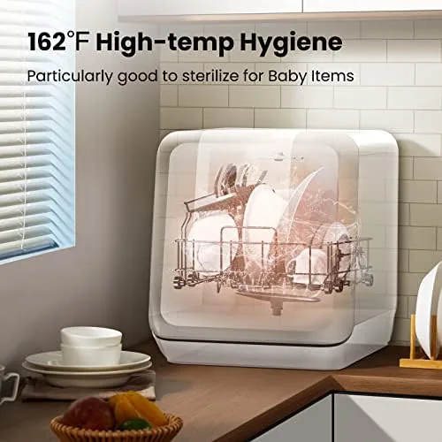 Testing the COMFEE' Countertop Dishwasher, Portable Dishwasher with 6L Built-in Water Tank over two weeks