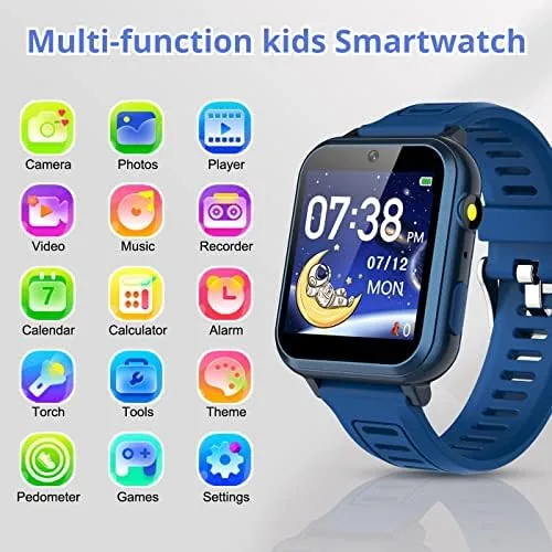 Close look at the Tixpc Smart Watch for Kids with 39 Puzzle Games HD build quality