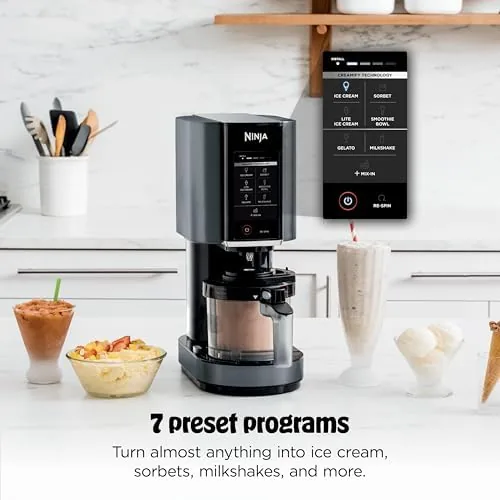 Close look at the Ninja® CREAMi® 7-in-1 Ice Cream Maker, Ice Cream, Gelato & build quality