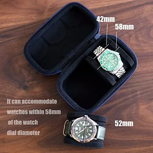 The watch box organizer for men or Women 2 watch travel in real use