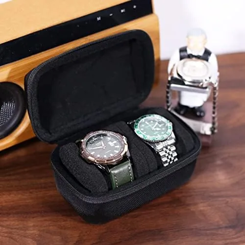 Close look at the Watch Travel Case for Men and Women Portable Single Watch build quality