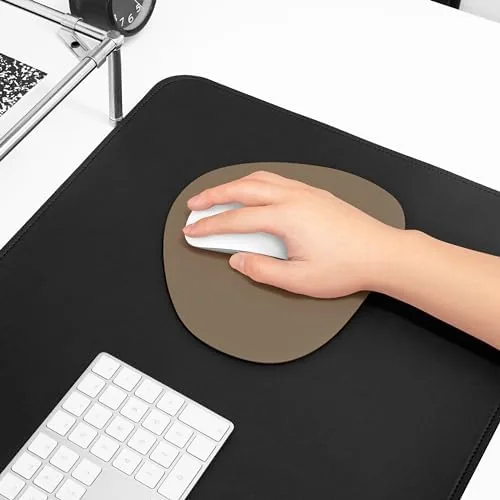 The Mouse pad, Non-Slip Washable Waterproof Computer Mouse pad (Cocoa Taupe) compared in context