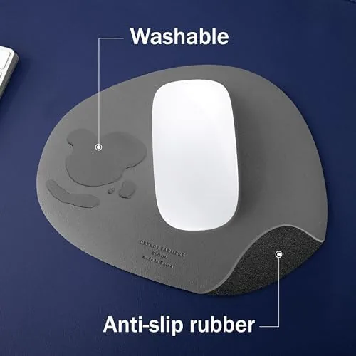 The Mouse pad, Non-Slip Washable Waterproof Computer Mouse pad (Dark Grey) in real use