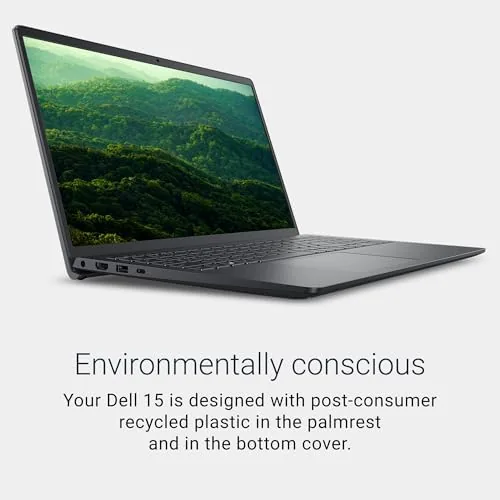 Another view of the Dell 15.6 Laptop, FHD, Intel Core 3 100U, 8 GB