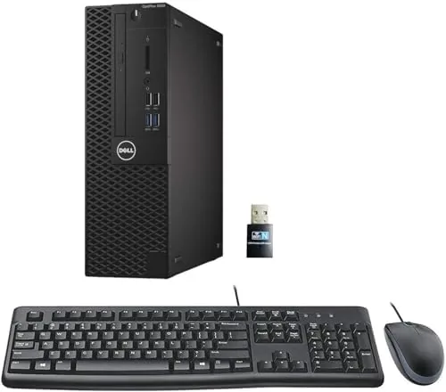 The Dell Optiplex 3050 SFF desktop on a desk