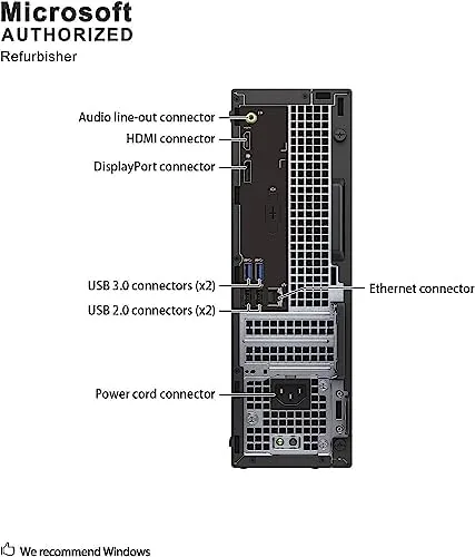 The Optiplex 3050 opened showing the internal layout