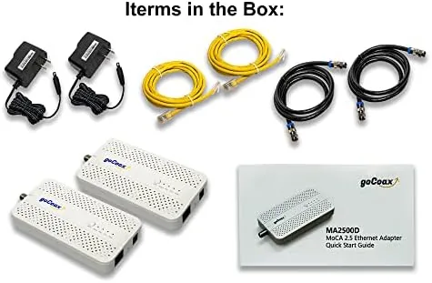 Close look at the goCoax MoCA 2.5 Adapter (2-Pack) with 2.5GbE Ethernet Port | build quality