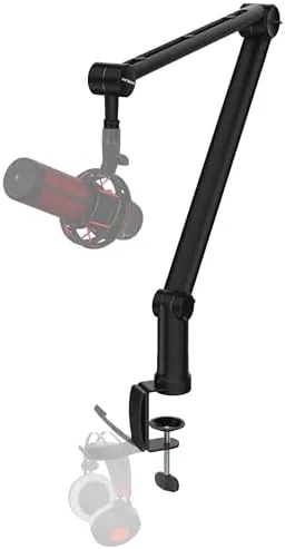 Microphone Boom Arm with Desk Mount, 360° Rotatable, Adjustable and Foldable Scissor Mounting for Review: Tested and Rated