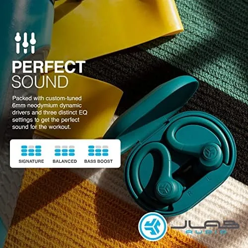 Testing the JLab Go Air Sport, Wireless Workout Earbuds, Teal, Featuring C3 over two weeks
