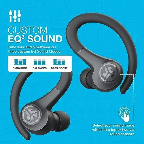Close look at the JLab Go Air Sport, Wireless Workout Earbuds Featuring C3 Clear build quality