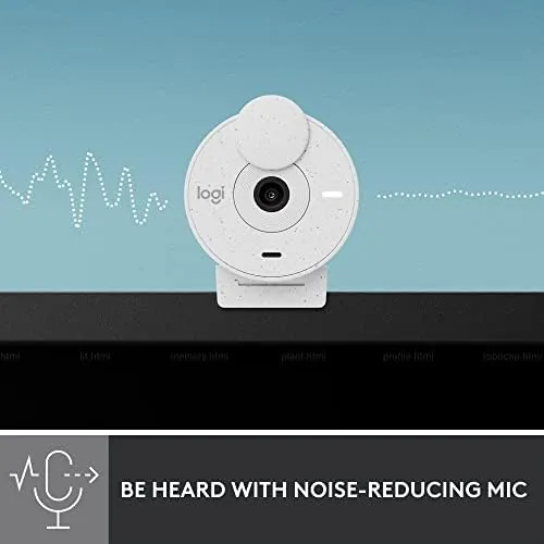 The Logitech Brio 300 Full HD Webcam, 1080p, Auto Light Correction in real use