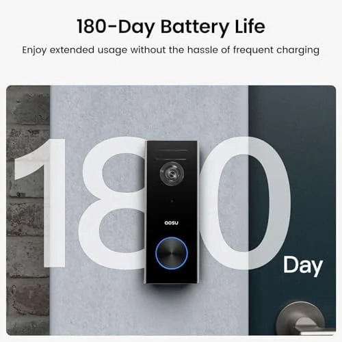 Testing the aosu 2K Wireless Doorbell Camera with aosuBase, Battery Powered, 2.4G over two weeks