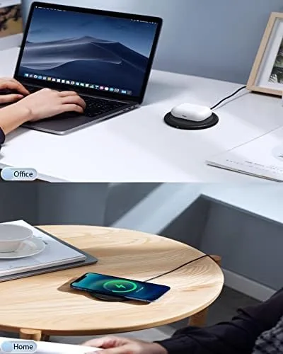 Close look at the COKOEYE Wireless Charger, 15W Max Fast Wireless Charging Pad 2-Pack build quality