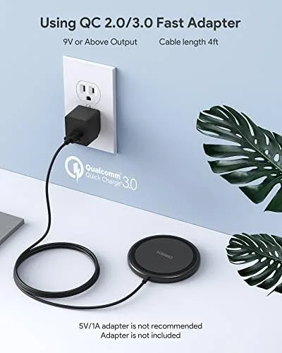 The COKOEYE Wireless Charger, 15W Max Fast Wireless Charging Pad 2-Pack compared in context