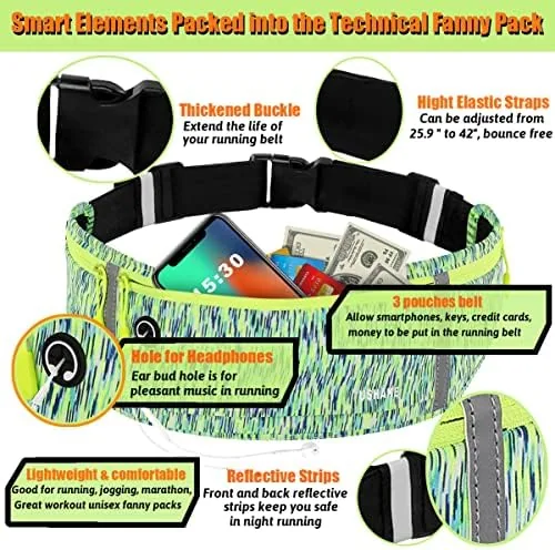 Close look at the USHAKE Slim Running Belt, Workout Fanny Pack for Men Women,Exercise build quality