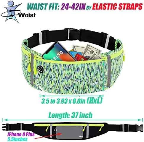 The USHAKE Slim Running Belt, Workout Fanny Pack for Men Women,Exercise in real use