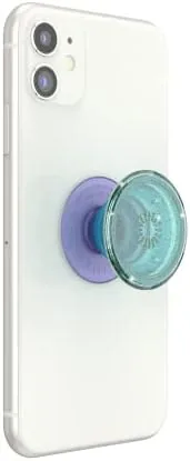 Close look at the ​​​​PopSockets Phone Grip with Expanding Kickstand, Adhesive Grip - Translucent Glitter Mint build quality