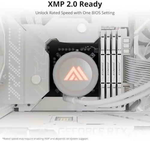 A benchmark readout showing dual channel memory results