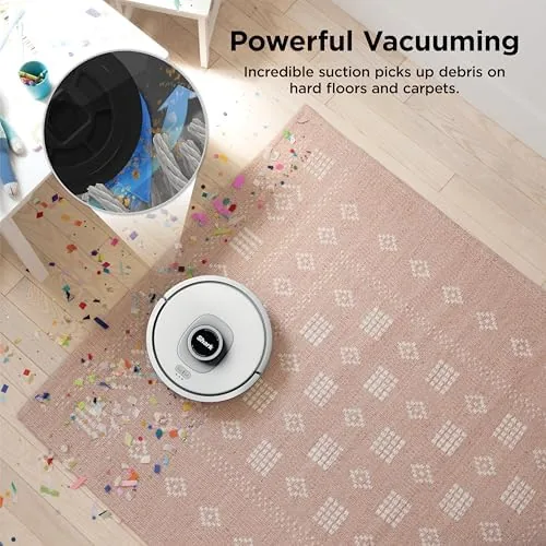 The SharkClean app showing a mapped floor plan of a home