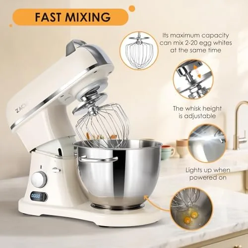 Three loaves of bread and a tray of cookies finished in the mixer