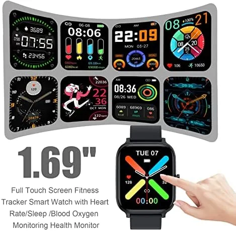 Close look at the Smart Watch for Men Women Compatible with iPhone Samsung Android build quality