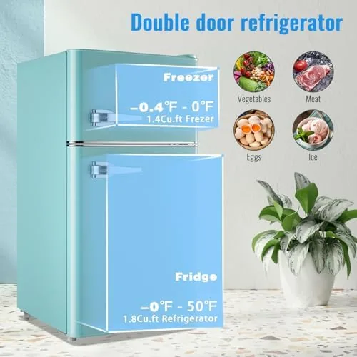 Freezer compartment with an ice tray and frozen items