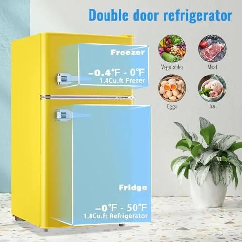 Freezer compartment holding an ice tray and frozen food