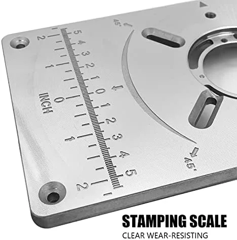 Another view of the Router Table Insert Plate Table Aluminium Insert Plate Router Trimmer