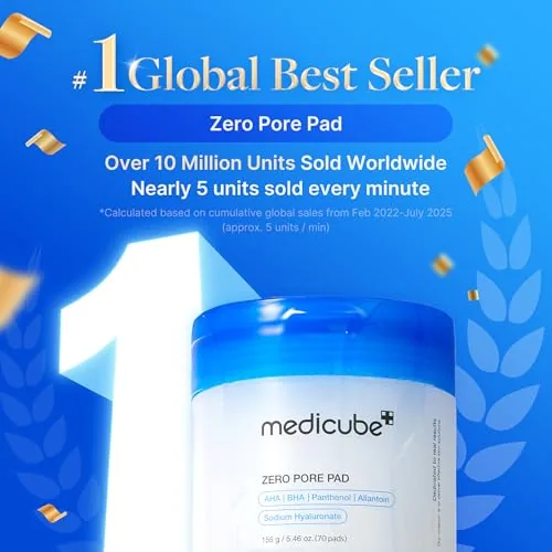Close look at the medicube Toner Pads Zero Pore Pad 2.0 for Exfoliation and build quality