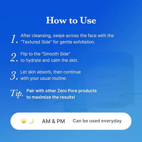 Testing the medicube Toner Pads Zero Pore Pad 2.0 for Exfoliation and over two weeks