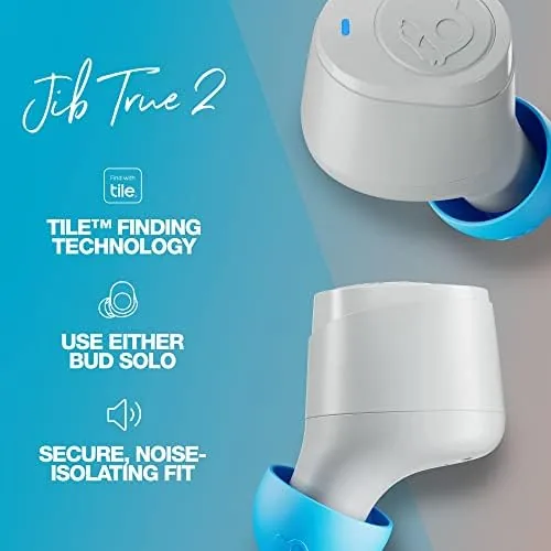 The Skullcandy Jib True 2 Wireless In-Ear Bluetooth Earbuds - Light in real use