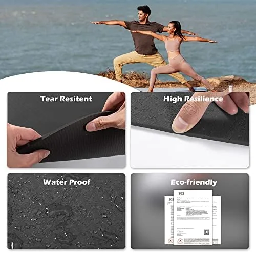 The Yoga Mat Non Slip, Pilates Fitness Mats, Eco Friendly, Anti-Tear in real use