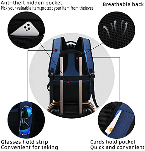 Another view of the 17 Inch Laptop Backpack for Travel Water Resistant College Backpack