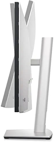 Back panel of the Dell monitor showing HDMI, DisplayPort, and USB ports