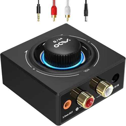 YMOO B06T3 Bluetooth 5.3 Receiver for Home Stereo with RCA AUX 3.5mm Jack | Review: Tested and Rated