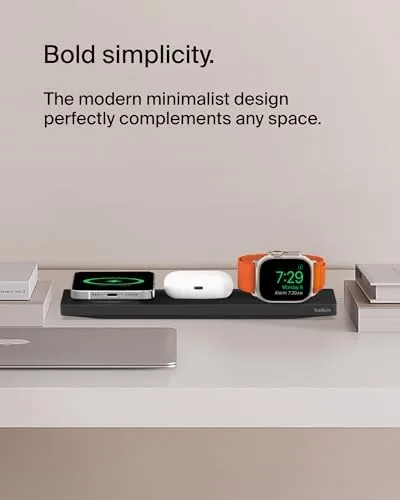 The Belkin MagSafe 3 in 1 Wireless Charging Pad, Fast Charging compared in context