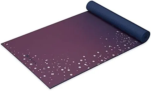 Overview of the Gaiam Premium Yoga Mat, 6mm Thick Print Mat | Premium