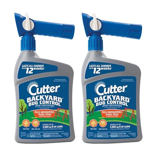 Cutter Backyard Bug Control Spray Concentrate (2 Pack), Kills Mosquitoes, Fleas & Listed Ants Review: Tested and Rated