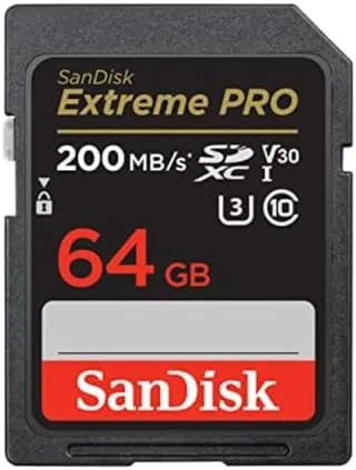 Overview of the SANDISK 64GB Extreme PRO SDXC UHS-I Memory Card - C10