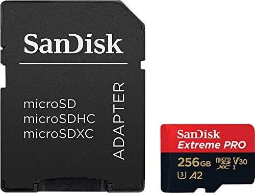 The SanDisk Extreme PRO 256 GB Class 3/UHS-I (U3) V30 microSDXC in real use