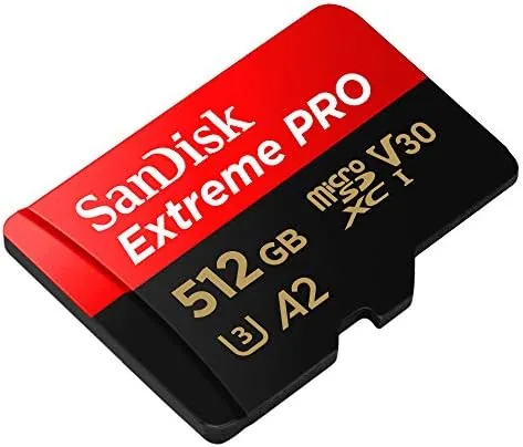 Close up of the card ratings printed on the SanDisk Extreme PRO label