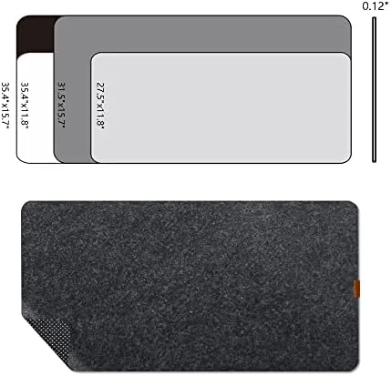 Testing the Bright Stone Felt Desk Mat,Non-Slip Mouse Pad, 27.5"x11.8" Office Supplies over two weeks