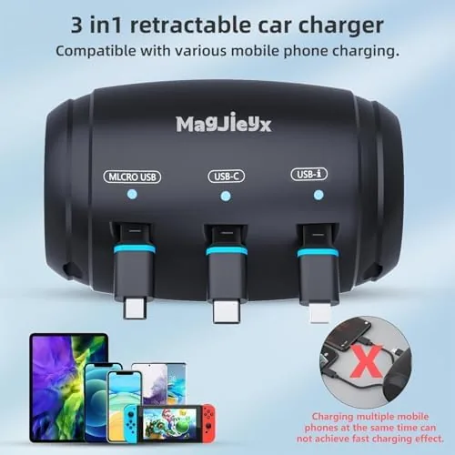 Close look at the for Retractable Car Charging Station Box, 3 in 1 Headrest build quality