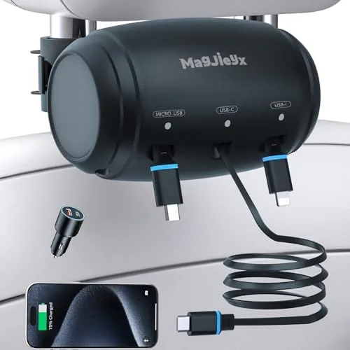 Testing the for Retractable Car Charging Station Box, 3 in 1 Headrest over two weeks