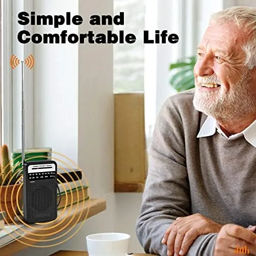 Close look at the Goodes Portable Radio AM FM, Transistor Radio with Best Reception build quality